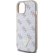 Заредете изображение във визуализатора на галерията – Original Case GUESS hardcase 4G Triangle Metal Logo GUHCP15SPG4GPH for Iphone 13/14/15 white
