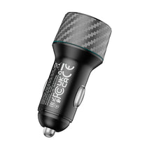 Заредете изображение във визуализатора на галерията – Borofone Car charger BZ21A Brilliant - 2xUSB - QC 3.0 36W black
