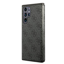Заредете изображение във визуализатора на галерията – Guess GUBKS22LG4GFGR S22 Ultra S908 szary/grey book 4G Metal Gold Logo

