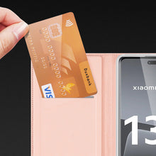 Заредете изображение във визуализатора на галерията – Dux Ducis Skin Pro case for Xiaomi 13 Lite cover with flip card wallet stand black
