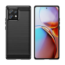 Заредете изображение във визуализатора на галерията – Carbon Case silicone case for Motorola Edge 40 Pro - black
