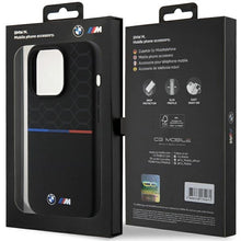 Заредете изображение във визуализатора на галерията – BMW M Silicone Pattern MagSafe case for iPhone 15 Pro - black
