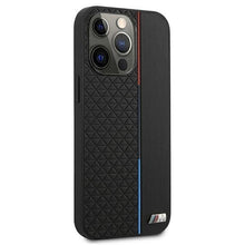 Заредете изображение във визуализатора на галерията – Case BMW BMHCP13XTRTBK iPhone 13 Pro Max 6.7" black/black hardcase M Collection Triangles
