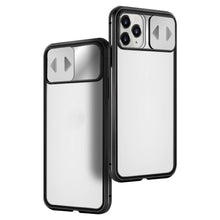 Заредете изображение във визуализатора на галерията – Wozinsky Magnetic Cam Slider Case Full Body Cover built-in front glass lens rotector for Huawei P40 black
