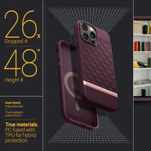 Заредете изображение във визуализатора на галерията – CASEOLOGY PARALLAX MAG MAGSAFE IPHONE 14 PRO BURGUNDY
