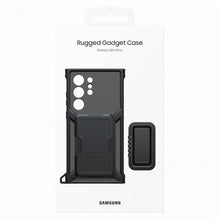 Заредете изображение във визуализатора на галерията – Samsung Rugged Gadget Case for Samsung Galaxy S23 Ultra Rugged Cover Ring Holder Stand Gray (EF-RS918CBEGWW)
