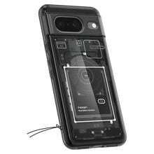 Заредете изображение във визуализатора на галерията – Spigen Ultra Hybrid case for Google Pixel 8 - dark gray (Zero One pattern)
