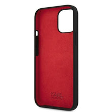Заредете изображение във визуализатора на галерията – Karl Lagerfeld KLHCP13SSLKLRBK iPhone 13 mini 5,4" Silicone Stack Logo czarny/black
