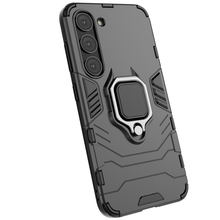 Заредете изображение във визуализатора на галерията – Ring Armor case for Samsung Galaxy S23 armored cover magnetic holder ring black
