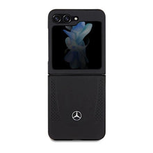 Заредете изображение във визуализатора на галерията – Mercedes Leather Urban case for Samsung Galaxy Z Flip 5 - black
