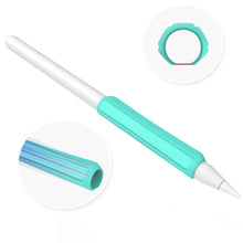 Заредете изображение във визуализатора на галерията – Stoyobe Silicone Holder Set of Silicone Holders for Apple Pencil 1 / Apple Pencil 2 / Huawei M-Pencil Turquoise+Light Green+White (3 Pack)
