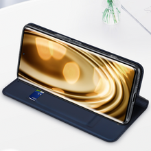 Заредете изображение във визуализатора на галерията – Dux Ducis Skin Pro Case for Realme 10 Pro Flip Card Wallet Stand Blue
