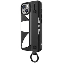 Заредете изображение във визуализатора на галерията – Adidas OR Hand Strap Case iPhone 14 6.1" black-white/black-white 50213
