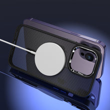 Заредете изображение във визуализатора на галерията – Tel Protect Magnetic Carbon Case for Iphone 12/12 Pro Black
