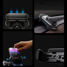 Заредете изображение във визуализатора на галерията – Electric car holder with solar panel for Tesla Model 3 / Y Baseus T-Space - black
