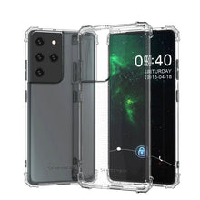 Заредете изображение във визуализатора на галерията – Wozinsky Anti Shock durable case with Military Grade Protection for Samsung Galaxy S21 Ultra 5G transparent
