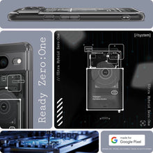 Заредете изображение във визуализатора на галерията – Spigen Ultra Hybrid case for Google Pixel 8 - dark gray (Zero One pattern)
