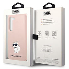 Заредете изображение във визуализатора на галерията – Karl Lagerfeld KLHCS23MSNCHBCP S23+ S916 hardcase pink/pink Silicone Choupette
