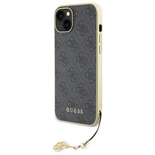 Заредете изображение във визуализатора на галерията – Guess 4G Charms Collection case for iPhone 15 Plus - gray
