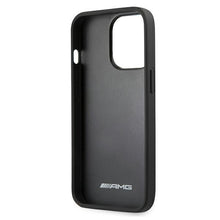Заредете изображение във визуализатора на галерията – AMG AMHCP13XGSEBK iPhone 13 Pro Max 6,7" czarny/black hardcase Leather Debossed Lines
