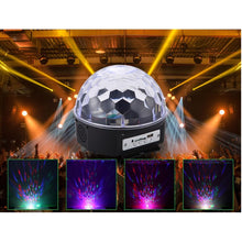 Заредете изображение във визуализатора на галерията – Disco ball with speaker + re,pte control + TF + USB + AUX bluetooth HD-LCMBL
