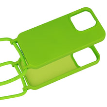 Заредете изображение във визуализатора на галерията – Strap Silicone Case for Iphone 13 Pro design 1 green
