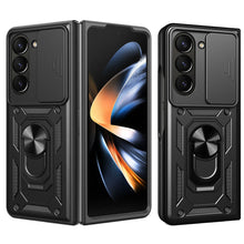 Заредете изображение във визуализатора на галерията – Slide Camera Armor Case for Samsung Galaxy Z Fold 5 Black
