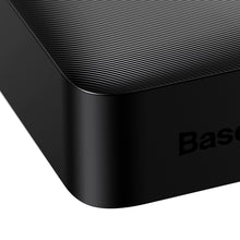 Заредете изображение във визуализатора на галерията – Baseus Bipow Fast Charging Power Bank 20000mAh 20W Black (Overseas Edition) + USB-A - Micro USB 0.25m Black Cable (PPBD050501)

