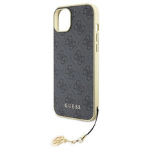 Заредете изображение във визуализатора на галерията – Guess 4G Charms Collection case for iPhone 15 Plus - gray
