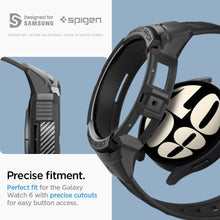 Заредете изображение във визуализатора на галерията – Spigen RUGGED ARMOR "PRO" GALAXY Watch 6 (44MM) BLACK
