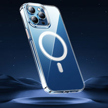 Заредете изображение във визуализатора на галерията – HOCO AS3 Amber case compatible with MagSafe for IPHONE 15 PRO MAX transparent black
