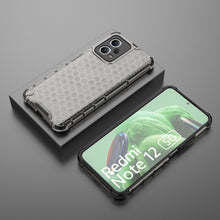 Заредете изображение във визуализатора на галерията – Honeycomb case for Xiaomi Redmi Note 12 5G / Poco X5 5G armored hybrid cover black
