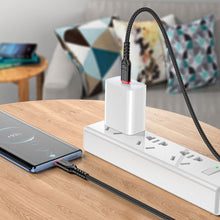 Заредете изображение във визуализатора на галерията – HOCO cable Type C to Typ C PD 60W VICTORY X59 2m black
