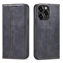 Заредете изображение във визуализатора на галерията – Magnet Fancy Case case for iPhone 14 Plus flip cover wallet stand black
