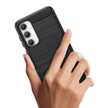 Заредете изображение във визуализатора на галерията – Flexible carbon pattern case for Samsung Galaxy S23 FE Carbon Case - black
