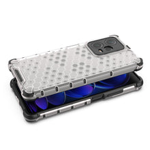 Заредете изображение във визуализатора на галерията – Honeycomb case for Xiaomi Redmi Note 12 Pro+ armored hybrid cover black
