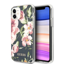 Заредете изображение във визуализатора на галерията – Guess GUHCN61IMLFL03 iPhone 11 6,1" / Xr granatowy/navy N°3 Flower Collection
