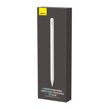 Заредете изображение във визуализатора на галерията – Baseus stylus with wireless charging for iPad white + replaceable tip
