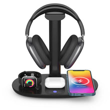 Заредете изображение във визуализатора на галерията – Wireless charger qi 4in1 15w b15a black
