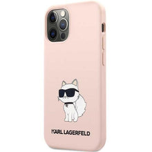 Заредете изображение във визуализатора на галерията – Karl Lagerfeld KLHCP12MSNCHBCP iPhone 12 /12 Pro 6.1" hardcase pink/pink Silicone Choupette
