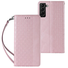 Заредете изображение във визуализатора на галерията – Magnet Strap Case Case For Samsung Galaxy A23 5G Flip Wallet Mini Lanyard Stand Pink
