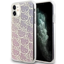 Заредете изображение във визуализатора на галерията – Hello Kitty IML Gradient Electrop Crowded Kitty Head Case for iPhone 11 / Xr - Pink
