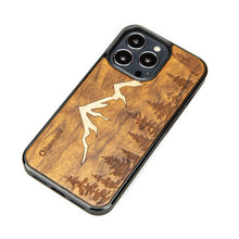 Заредете изображение във визуализатора на галерията – Wooden case for iPhone 13 Pro Bewood Imbuia Mountains
