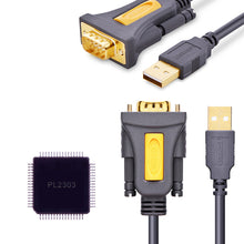 Заредете изображение във визуализатора на галерията – Ugreen adapter cable USB-A - DB9 RS-232 1.5m gray (CR104)
