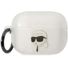 Заредете изображение във визуализатора на галерията – Karl Lagerfeld KLAP2HNIKTCT Airpods Pro 2 cover transparent Ikonik Karl Lagerfeld
