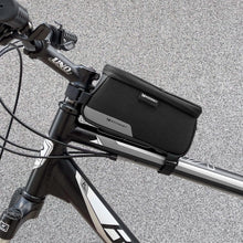 Заредете изображение във визуализатора на галерията – Wozinsky frame bike bag phone cover up to 6.5 inch 1l black (WBB6BK)
