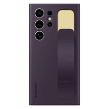 Заредете изображение във визуализатора на галерията – Samsung Standing Grip Case EF-GS928CEEGWW with holder / stand for Samsung Galaxy S24 Ultra - dark purple
