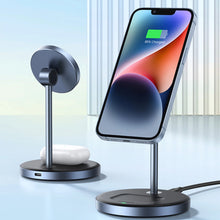 Заредете изображение във визуализатора на галерията – Ugreen CD317 MagSafe / Qi 2in1 charging station - black
