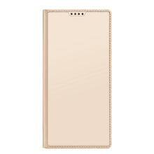Заредете изображение във визуализатора на галерията – Dux Ducis Skin Pro Case For Samsung Galaxy S23 Ultra Flip Card Wallet Stand Gold
