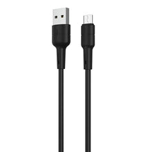 Заредете изображение във визуализатора на галерията – Borofone Cable BX30 Silicone - USB to Micro USB - 2,4A 1 metre black

